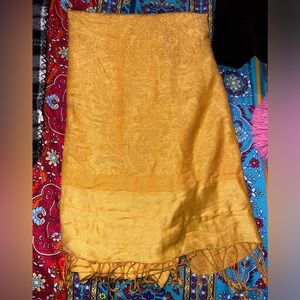 YELLOW PASHMINA SCARF